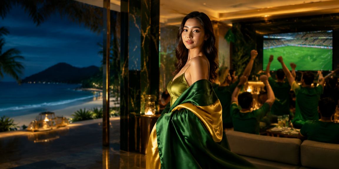 Người dùng theo dõi sự kiện thể thao trực tuyến tại bãi biển Côn Đảo yên tĩnh